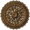Ekena Millwork Lariah Ceiling Medallion (Fits Canopies up to 1 3/8"), 24 3/4"OD 1 3/8"ID x 3 1/4"P, Rubbed Bronze CM24LARZS - alternate 1
